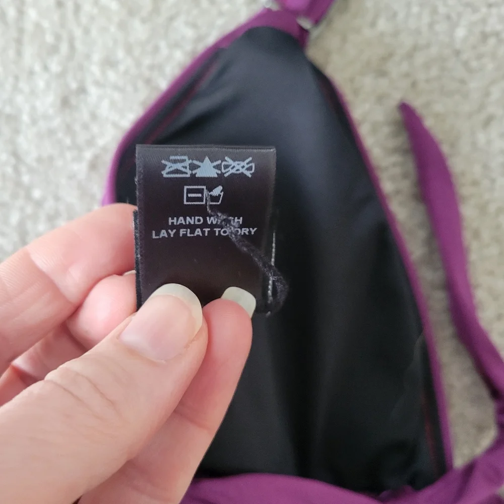 Canyon Beachwear 1 Sol Bikini Swimsuit Purple Size Large NWT